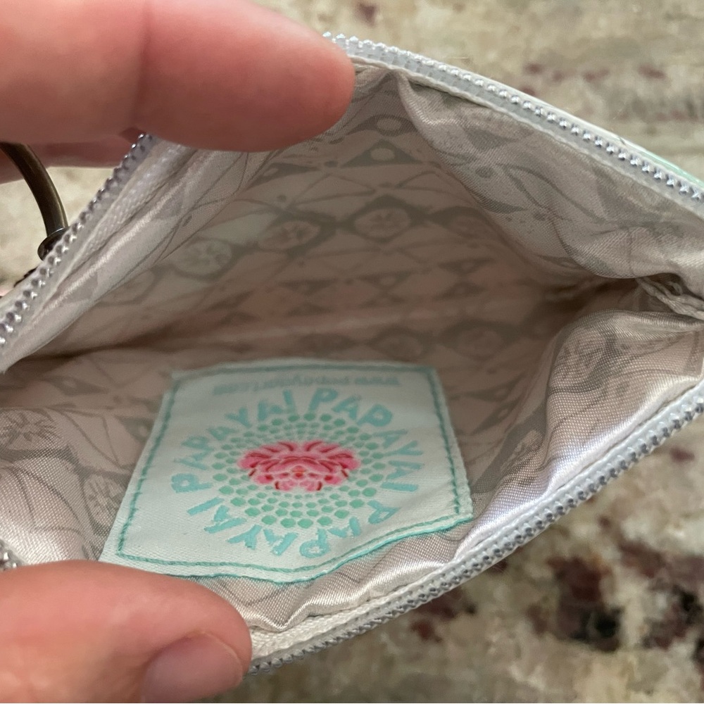 Papaya Patterned Coin Pouch - Picture 2 of 4